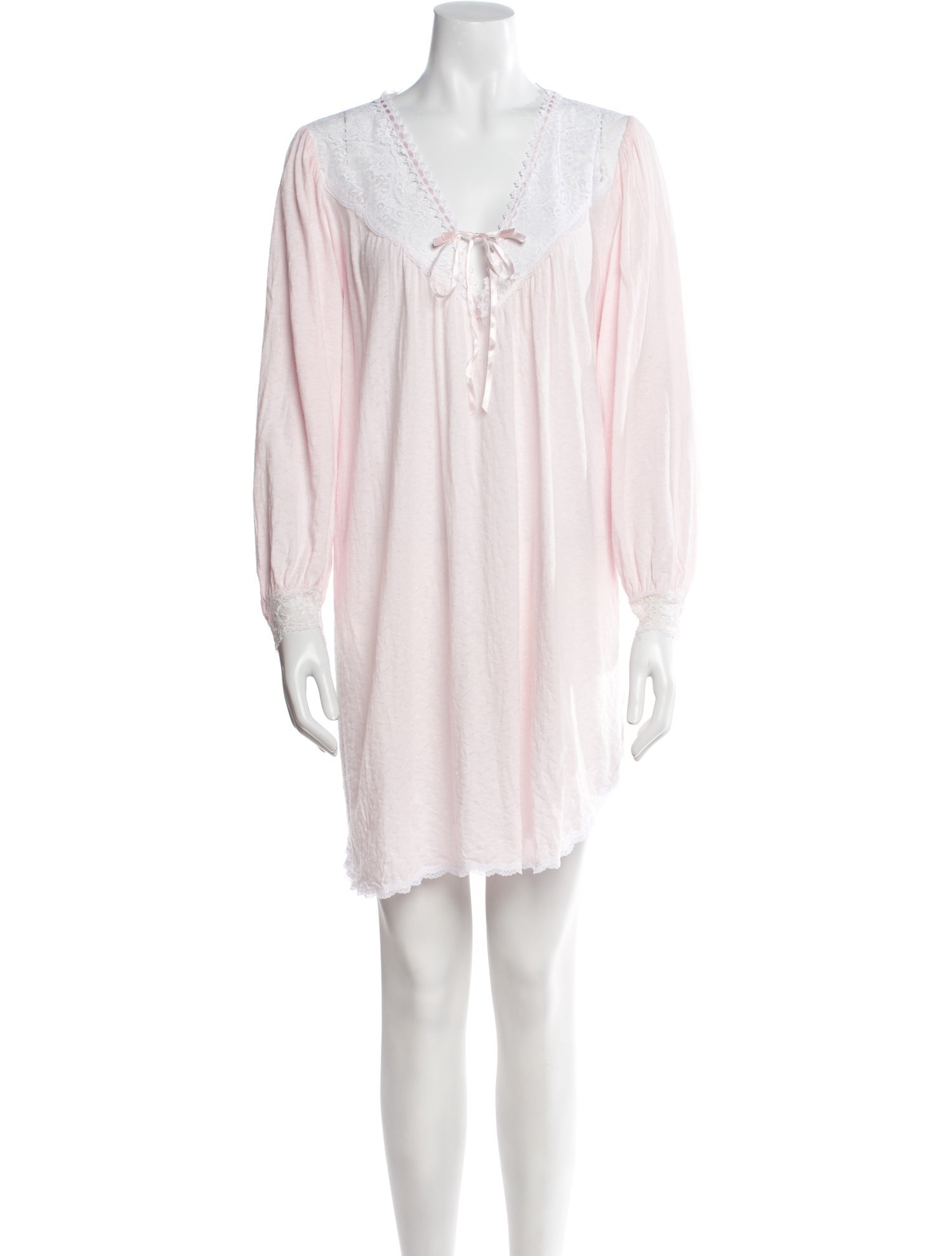 Christian Dior Vintage Lace Trim Embellishment Nightgown